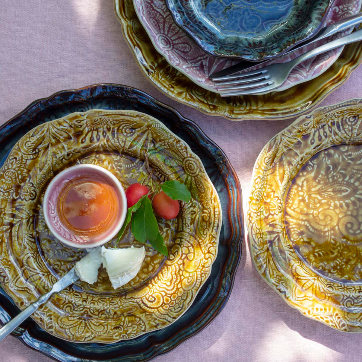 Sthål Arabesque tallerken 23 cm thunder