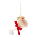 Cocktail Club ornament pepparkaka 10 cm vit