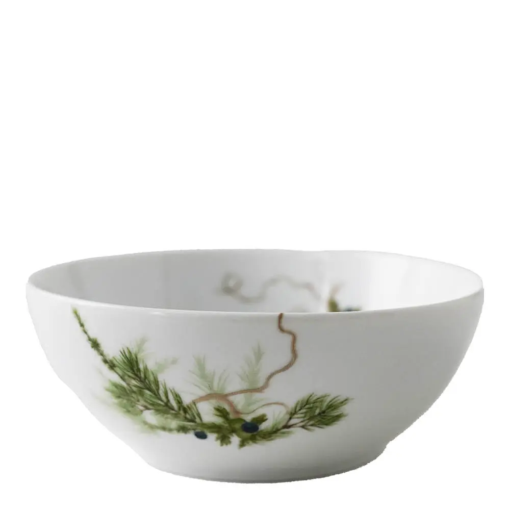 Nostalgi liten bolle 15 cm hvit/grønn