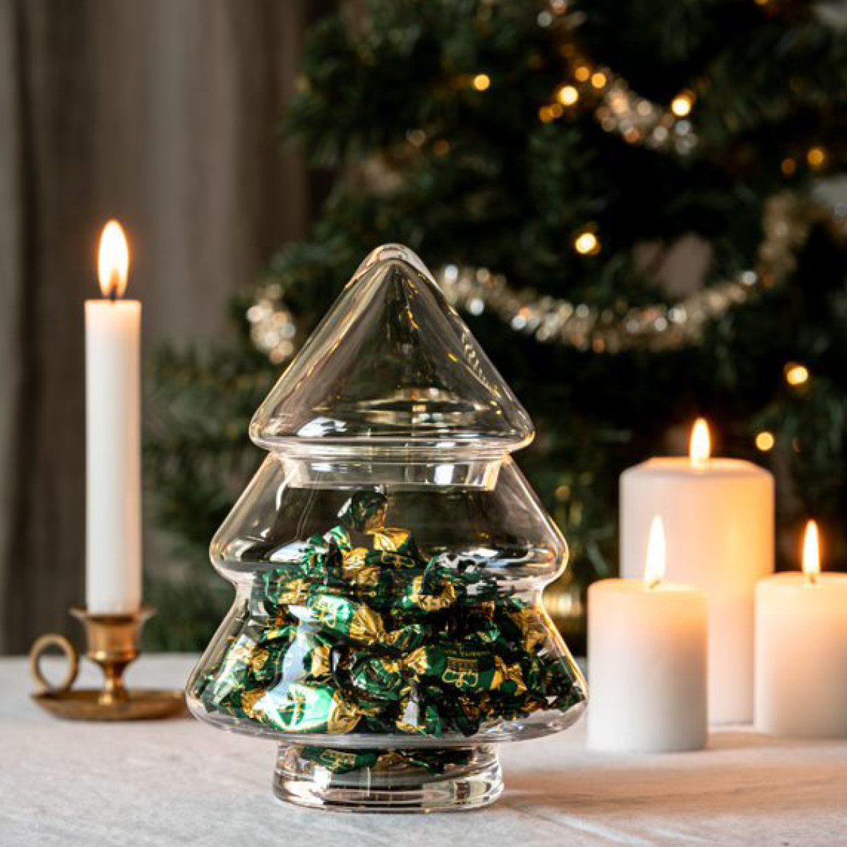 Muurla Glasskrukke 20 cm gran