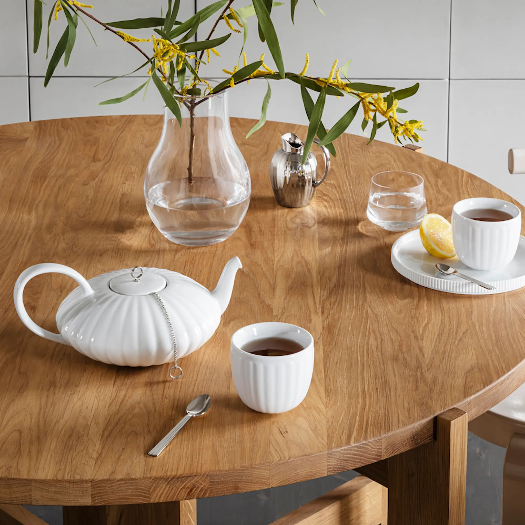 Georg Jensen Bernadotte Tekanna Porslin 1 L Vit