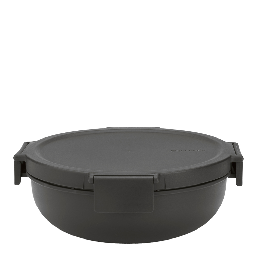 Brabantia - Make & Take salaattikulho 1,3 l tummanharmaa