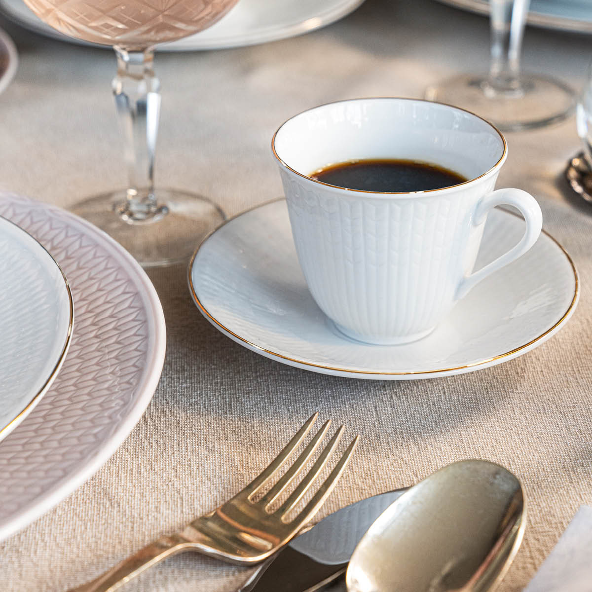 Rörstrand Swedish Grace Gala kaffekopp m/skål 16 cl