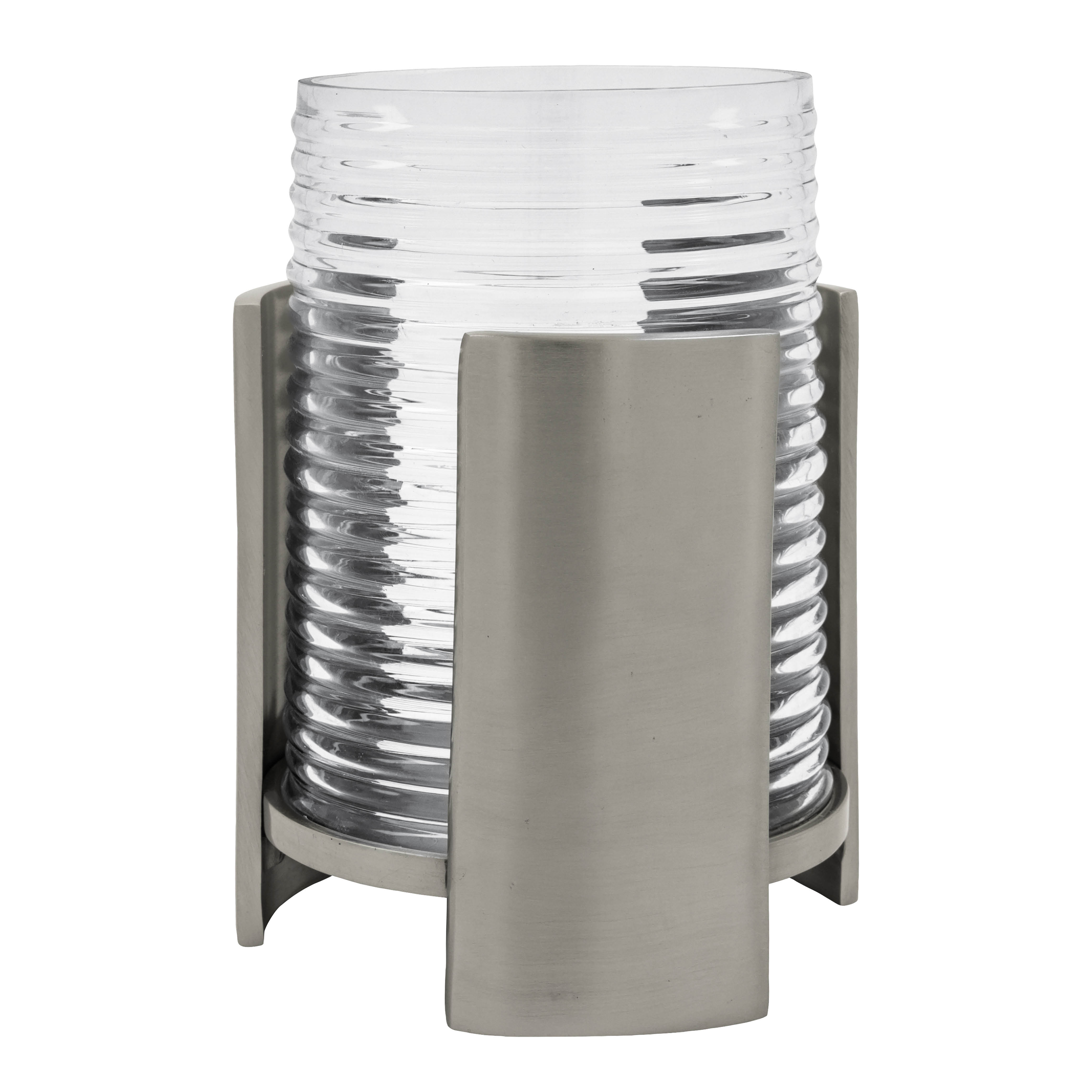 House Doctor Indie ljuslykta 20 cm klar/silverfinish