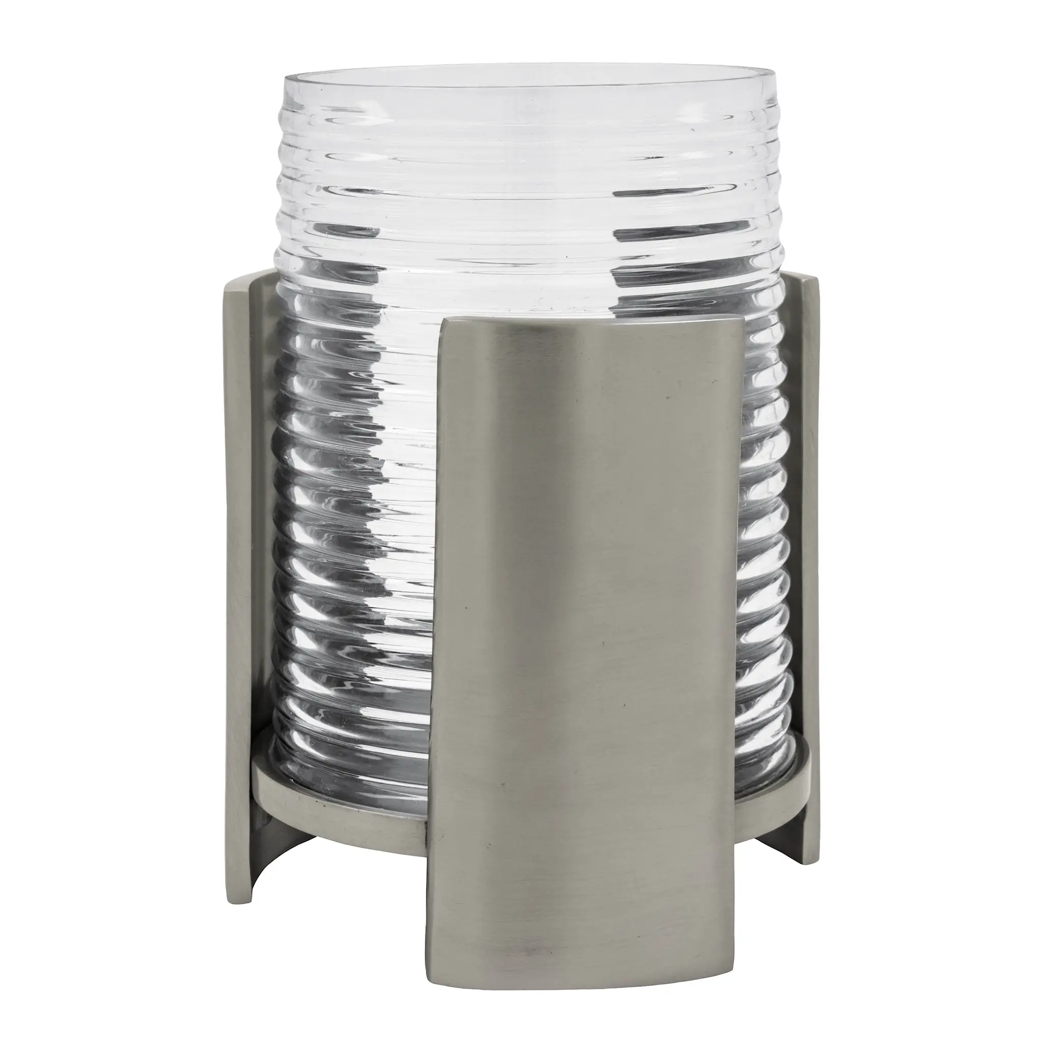 House Doctor Indie ljuslykta 20 cm klar/silverfinish