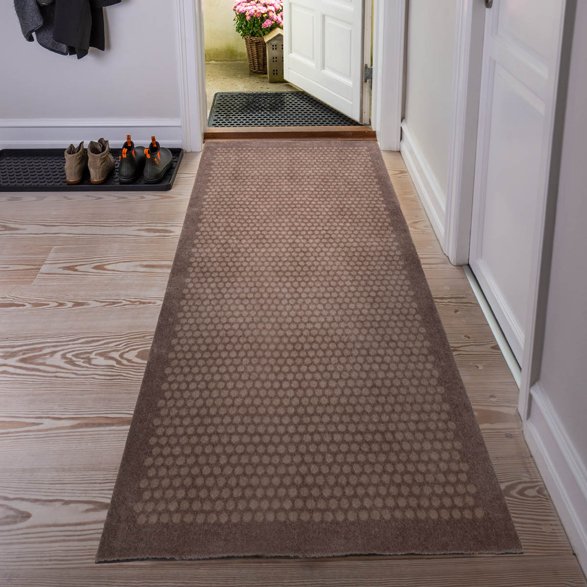 Tica Copenhagen Dot gulvmatte 200x90 cm beige