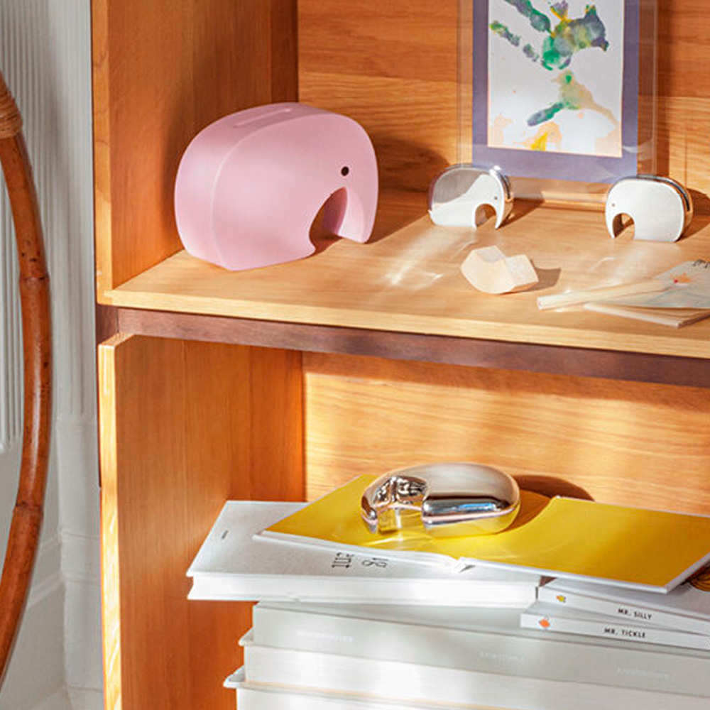 Georg Jensen Elephant Ask Elefant 7 cm Ljusrosa