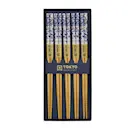 Ätpinneset 5-pack blå bambu