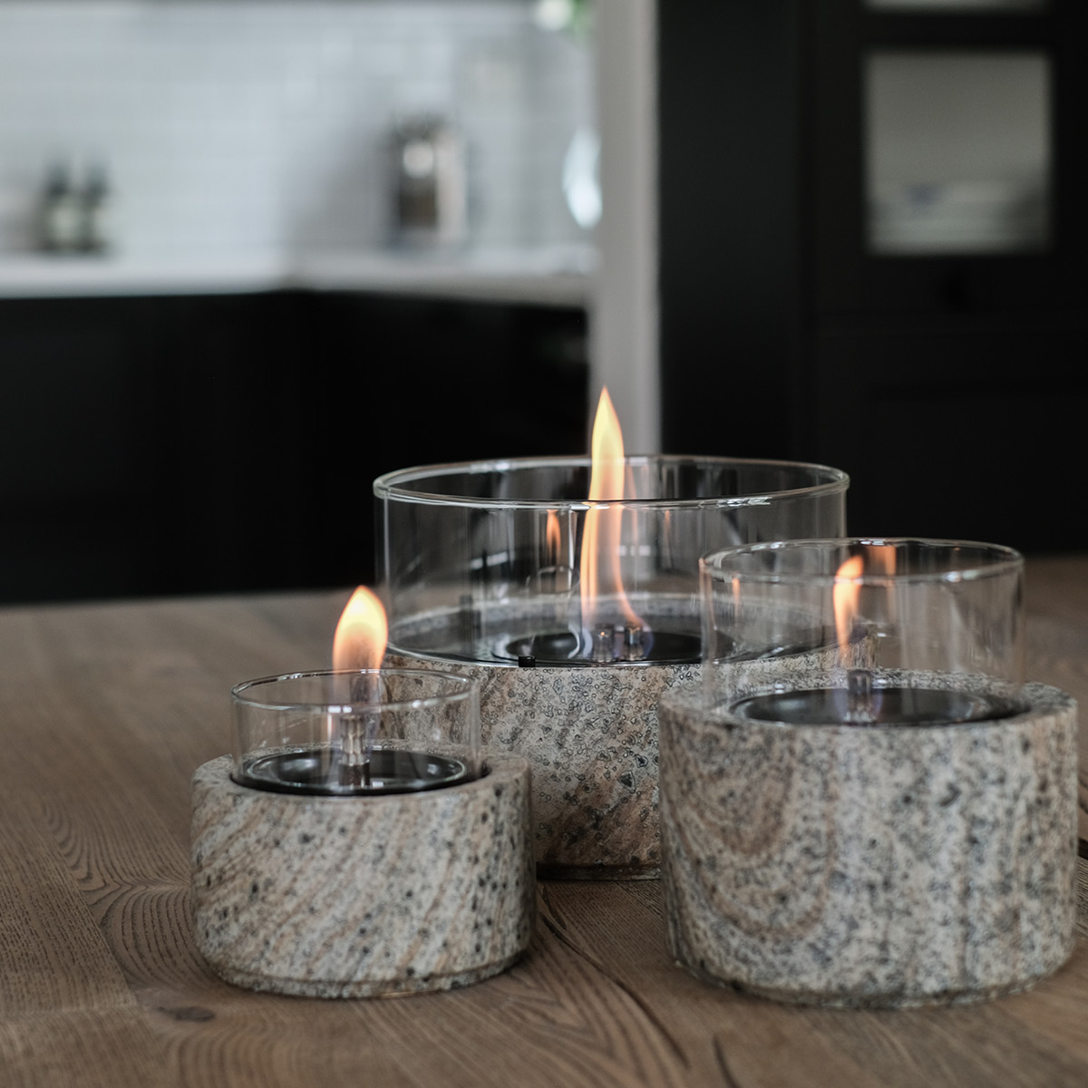 Tenderflame Café bordlykt 18 13 cm earth stone
