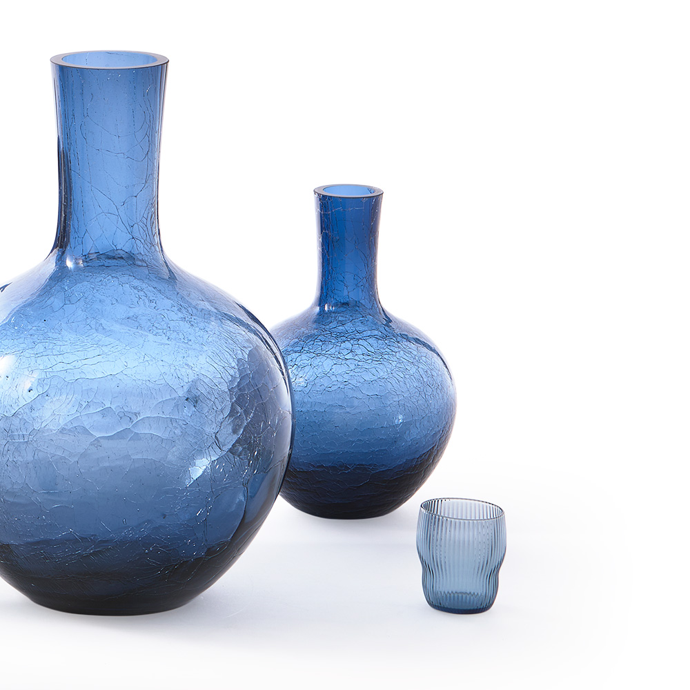 Pols Potten Ball Body Vas 32 cm Blå