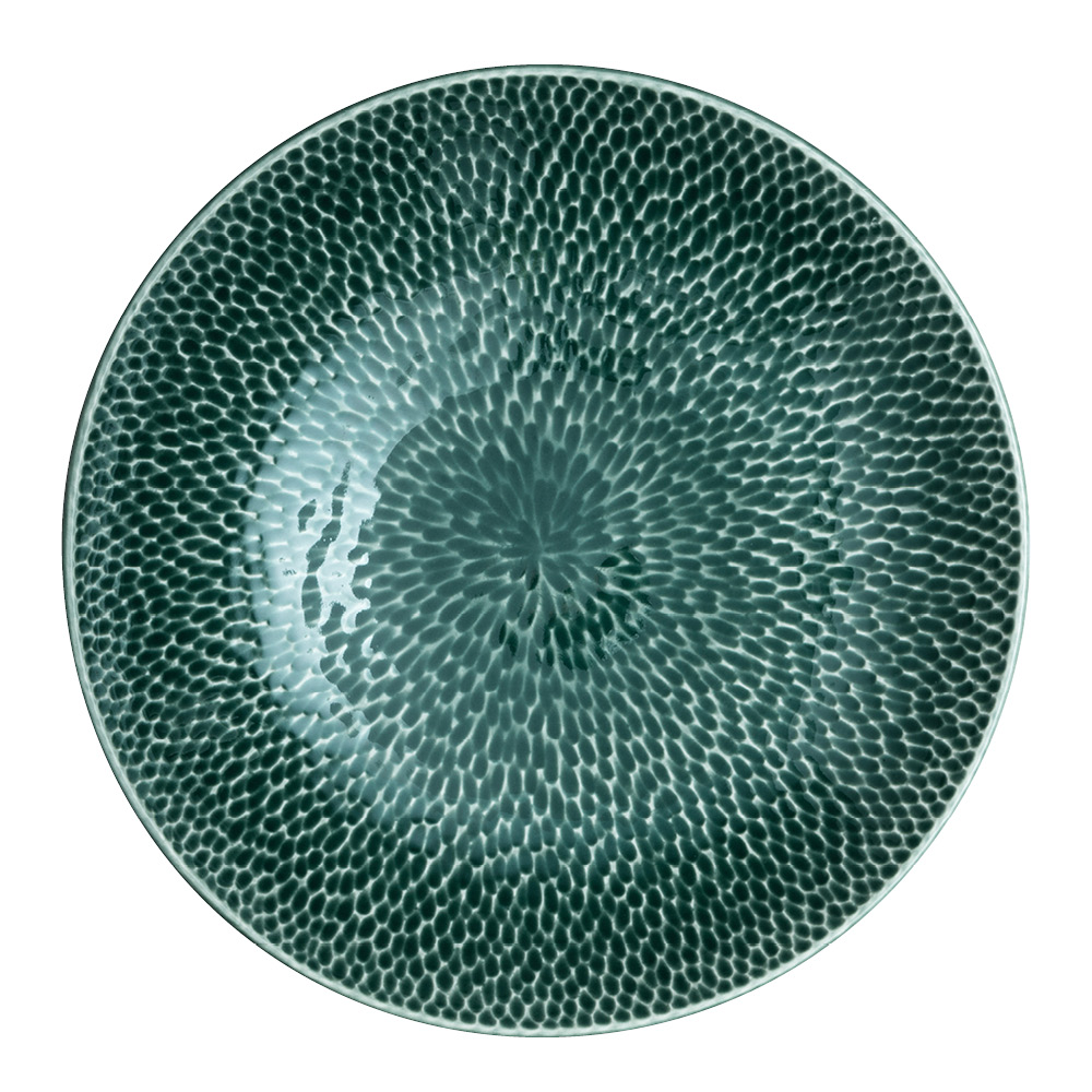Denby Carve Green pastatallrik 23 cm grön