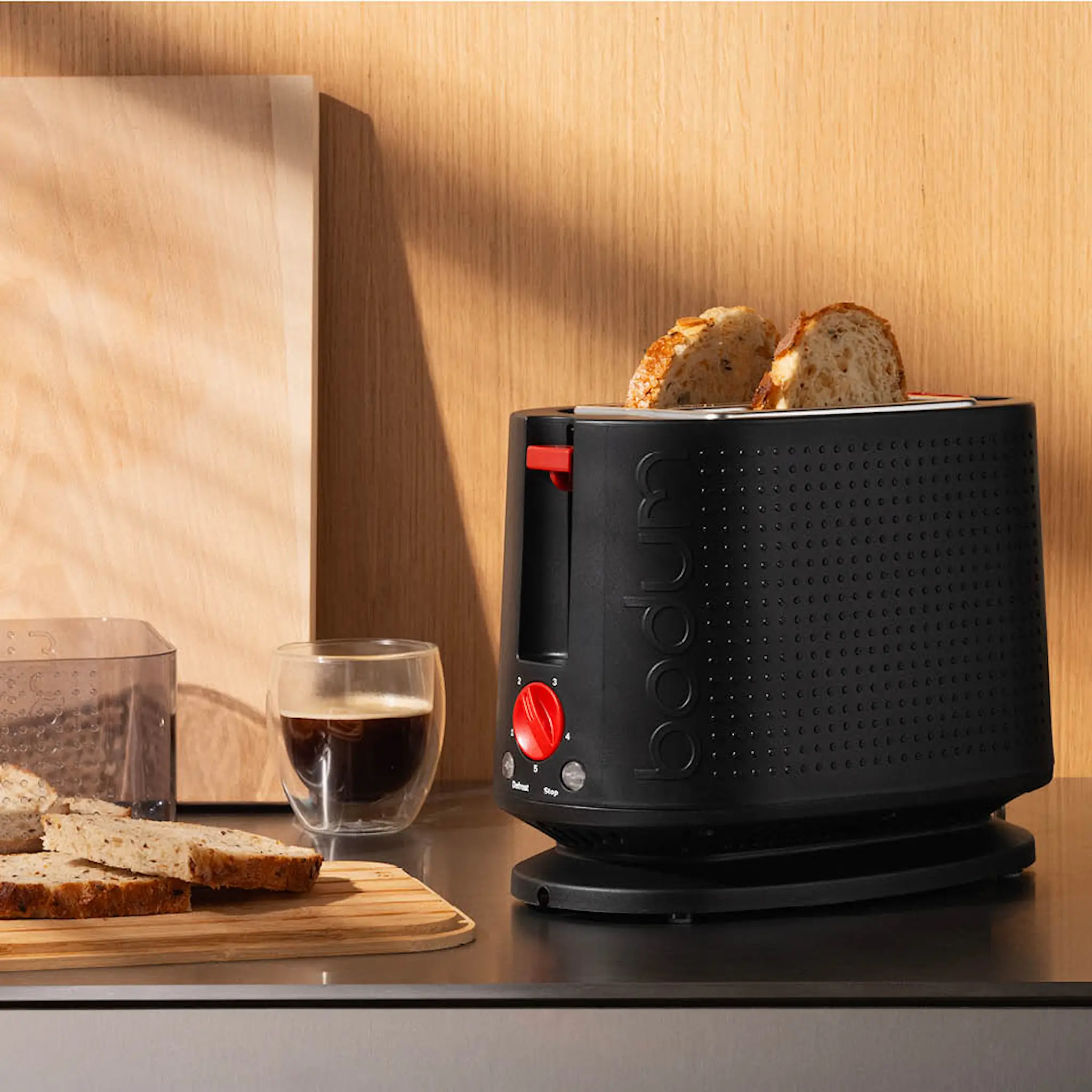 Bodum Bistro brødrister 2 skiver svart