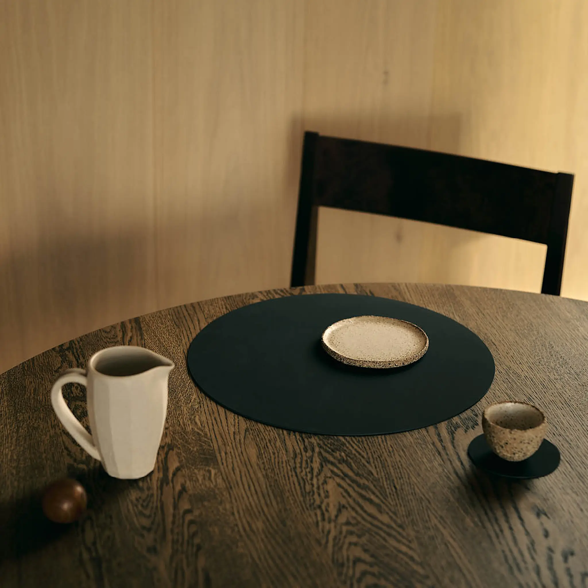 LIND DNA Circle Nupo glasunderlägg 10 cm Black Ink