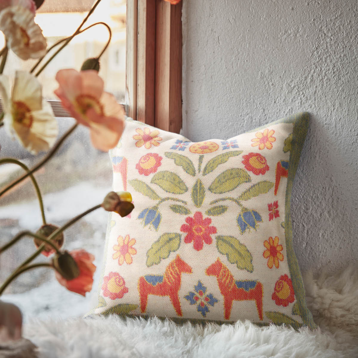 Ekelund Kurbitsblom kuddfodral 40x40 cm