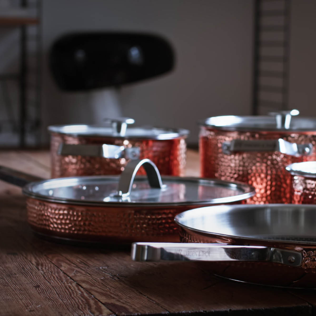 Vargen & Thor Mjölner XL grytesett 6 deler kobber