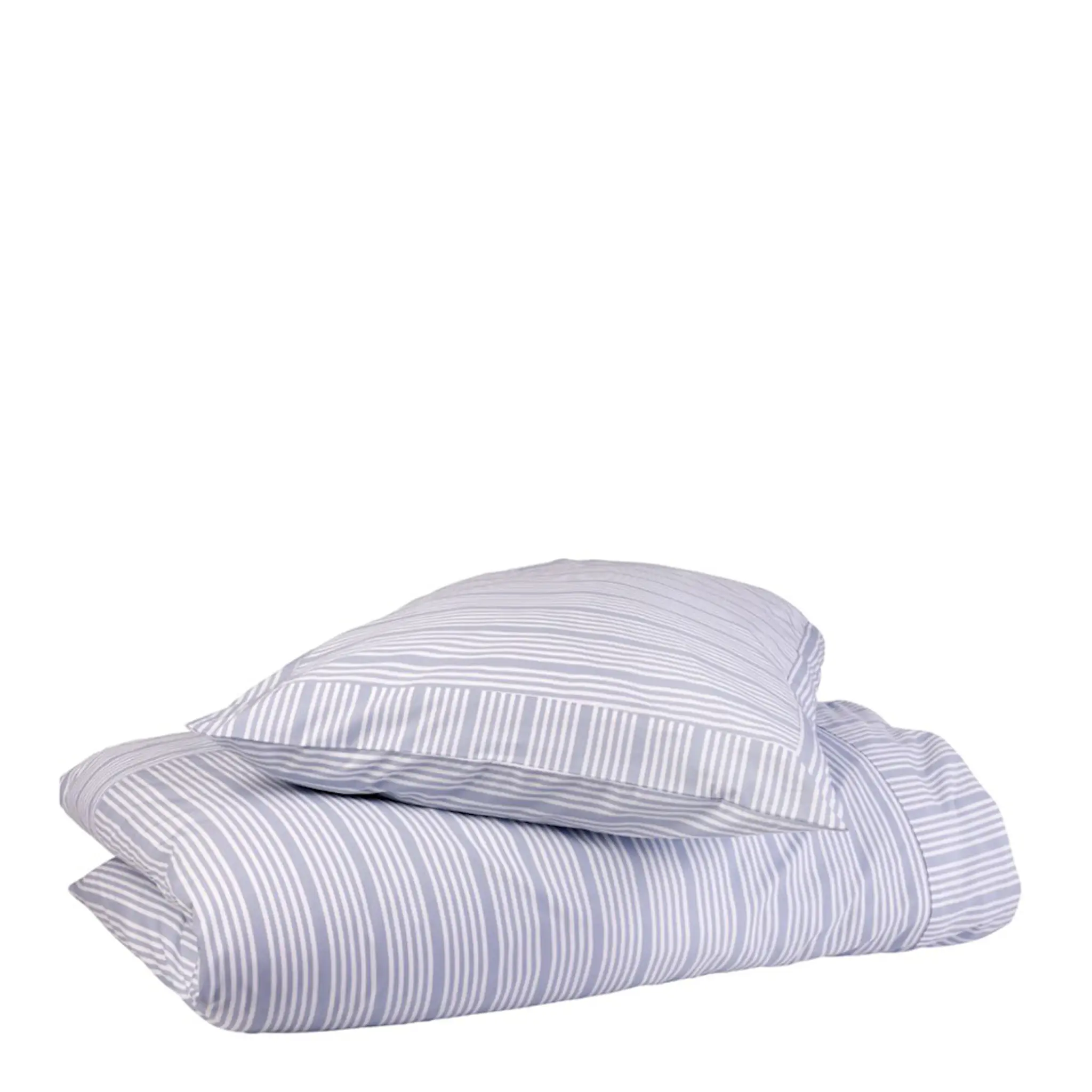 Home by Ilse Jacobsen Bedding Collection bäddset 140x200 cm + 63x60 cm powder blue stripes
