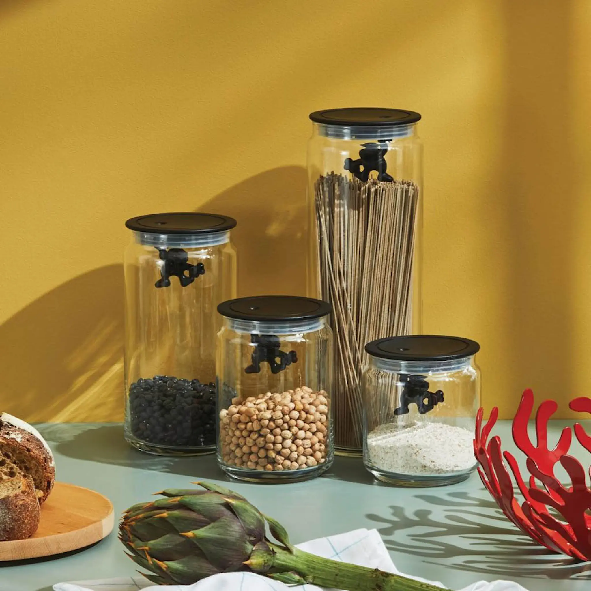 Alessi Gianni Lasipurkki 0,9 L Musta