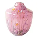 Unik Skulptur Konstglas 17 cm Rosa