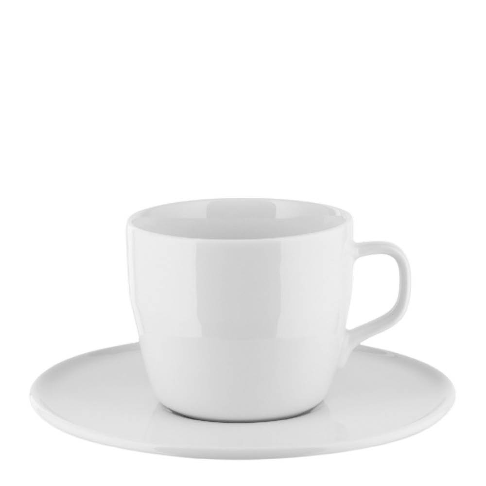 Alessi Itsumo Kahvikuppi ja aluslautanen 21 cl Valkoinen