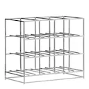 Hylla i järn 20x41x35 cm silverfinish