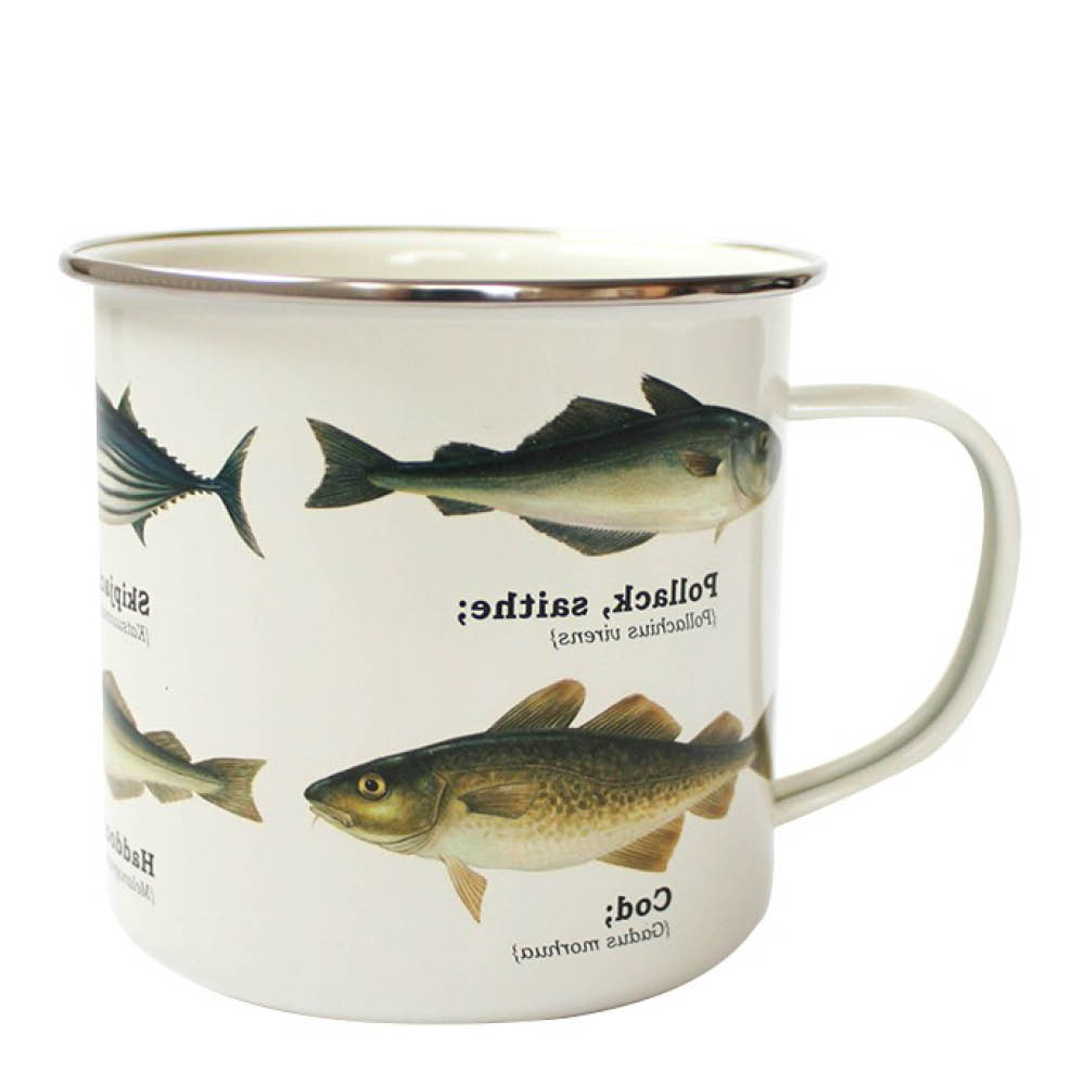 Gift Republic Emaljmugg 50 cl fisk