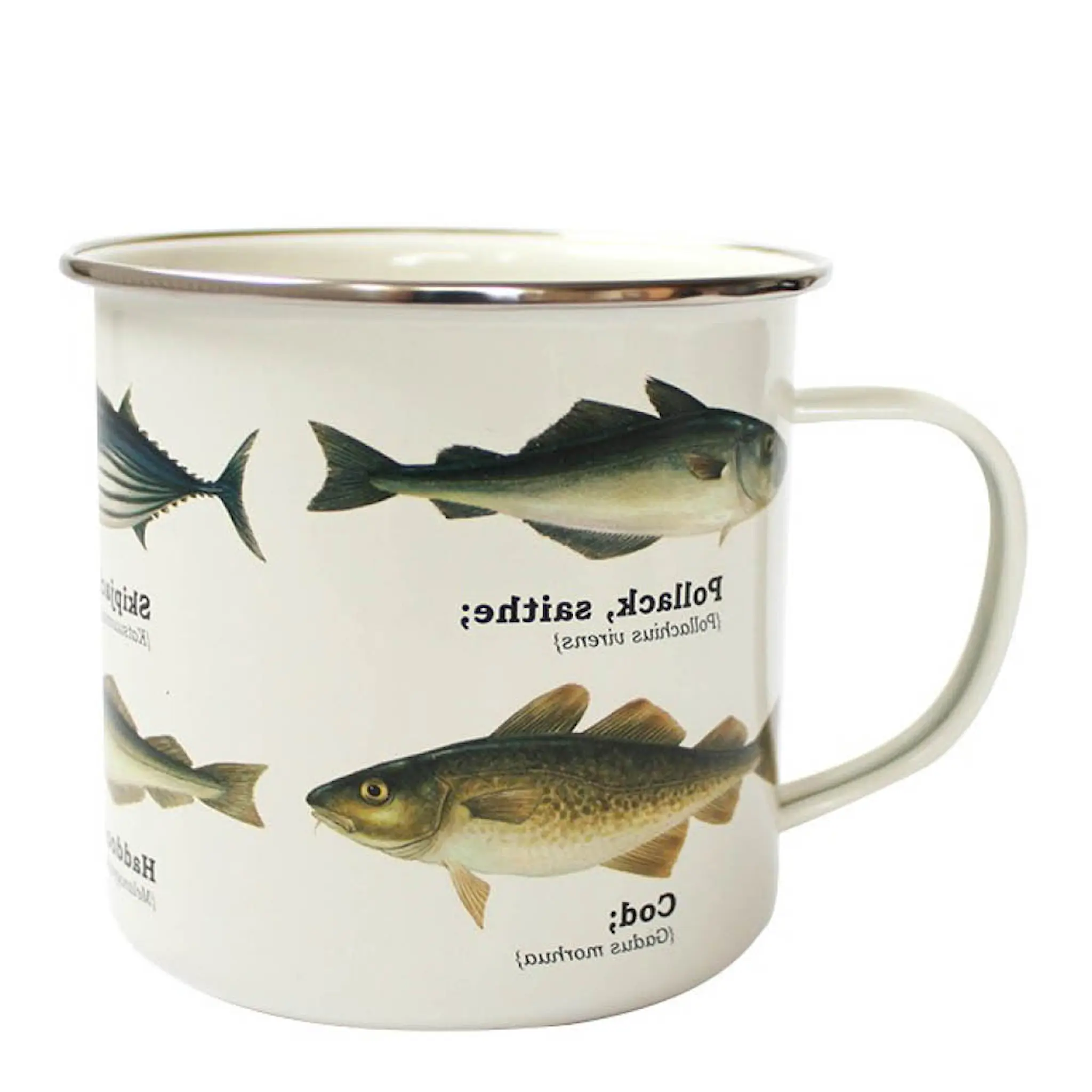 Gift Republic Emaljmugg 50 cl fisk