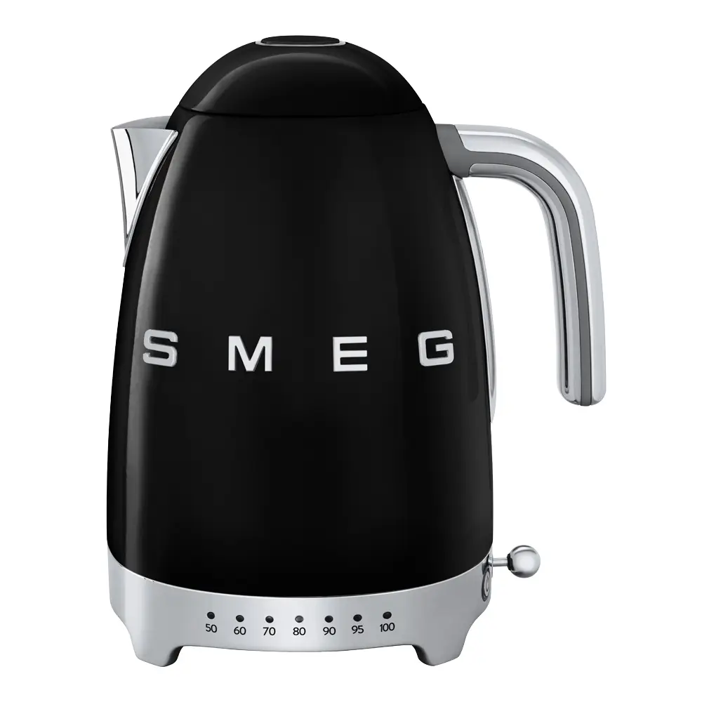 Smeg Vedenkeitin säädettävä lämpötila 1,7L KLF04 Musta