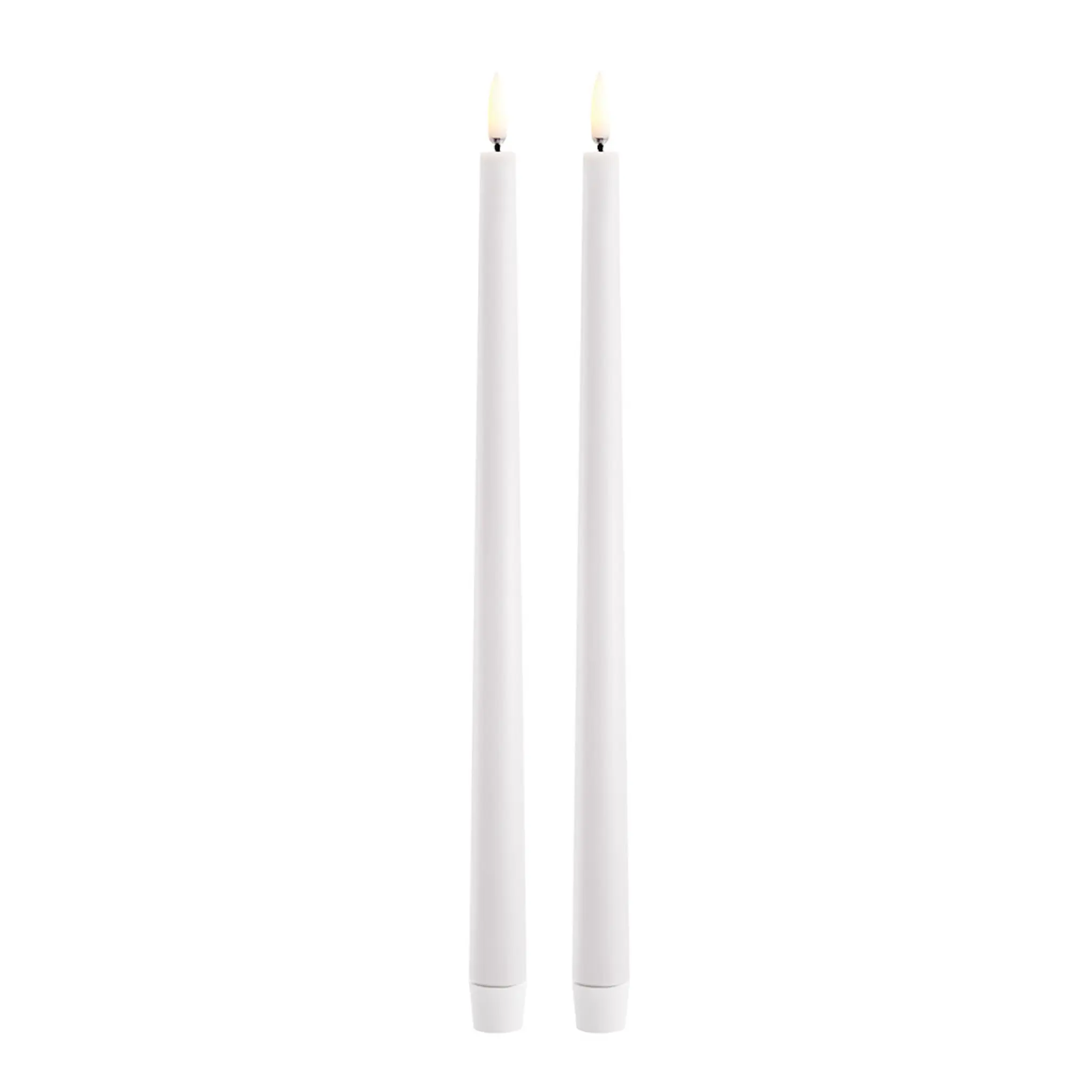 Uyuni Lighting Slim Taper LED-ljus 2,3x32 cm 2-pack nordisk vit