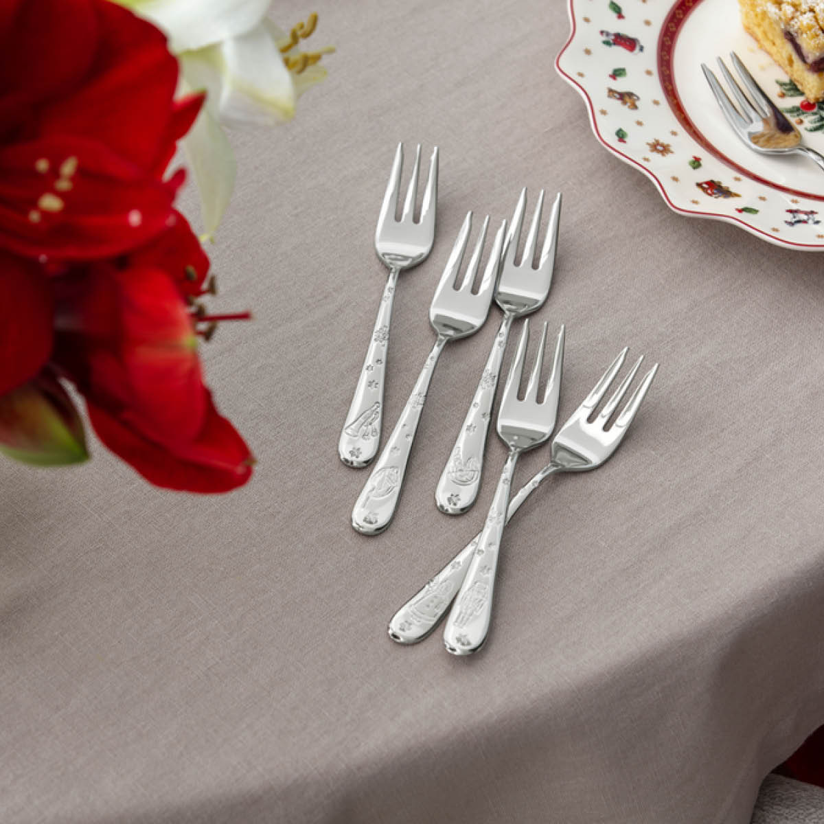 Villeroy & Boch Toy'S Delight Kakkuhaarukka 6 kpl Hopea