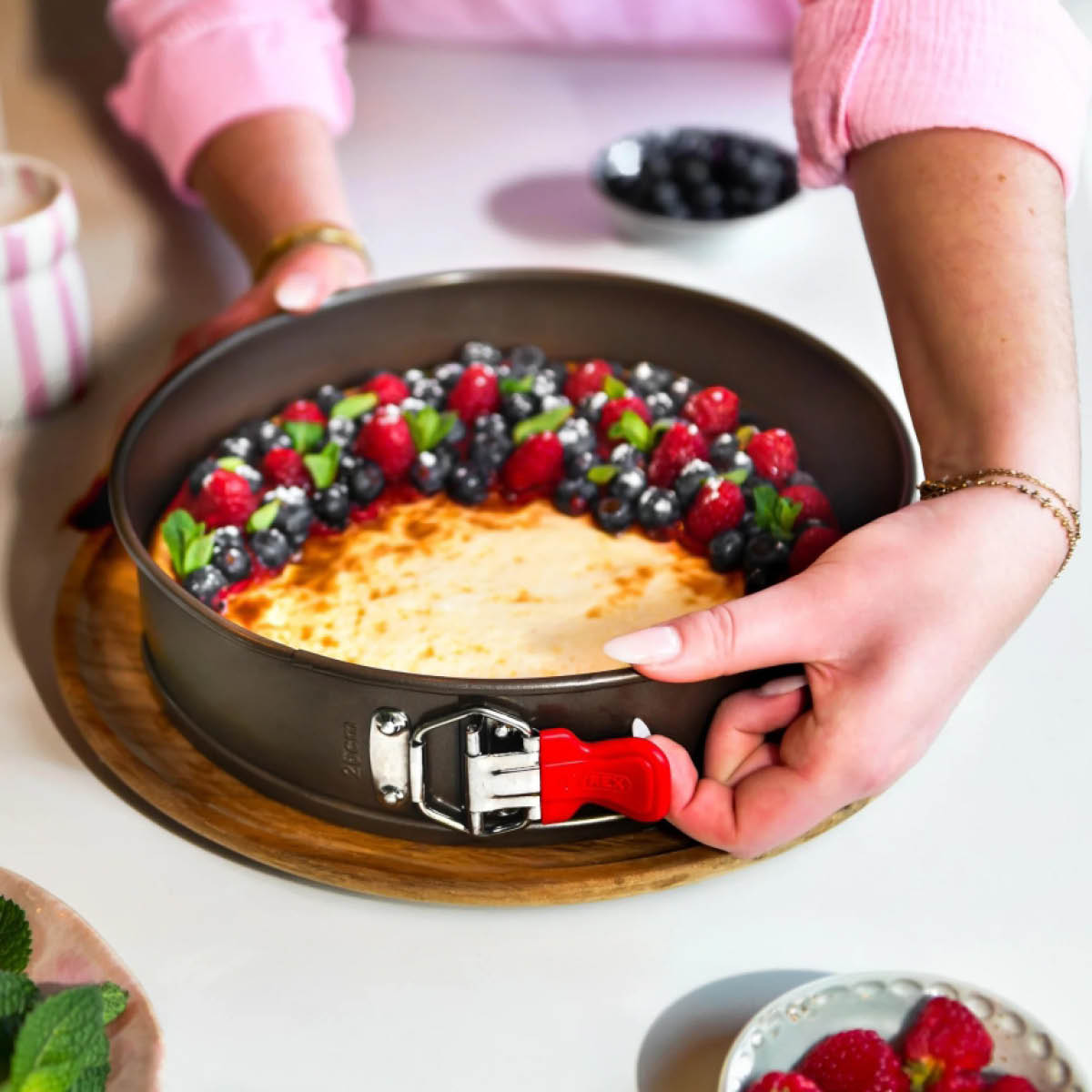 Pyrex Asimetria springform 26 cm mörkgrå