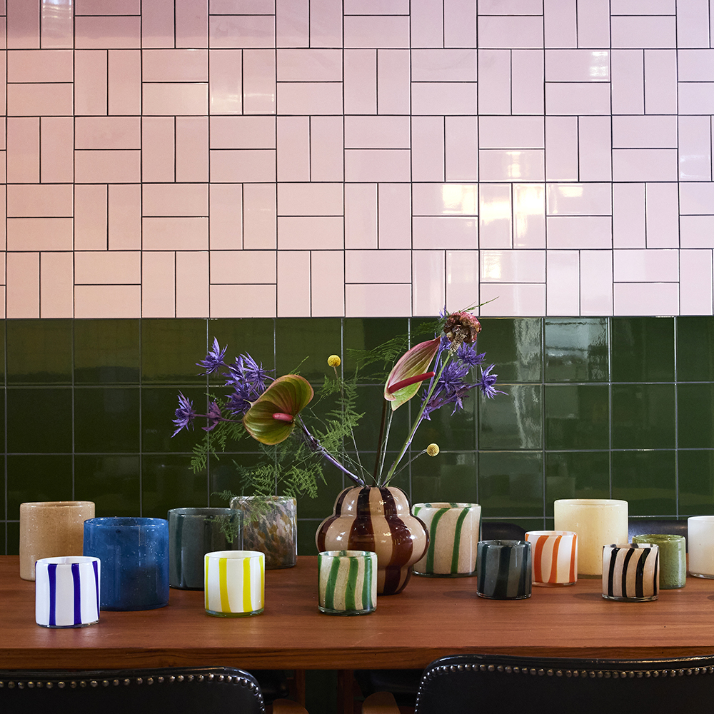 ByOn Calore telysholder 15x15 cm beige