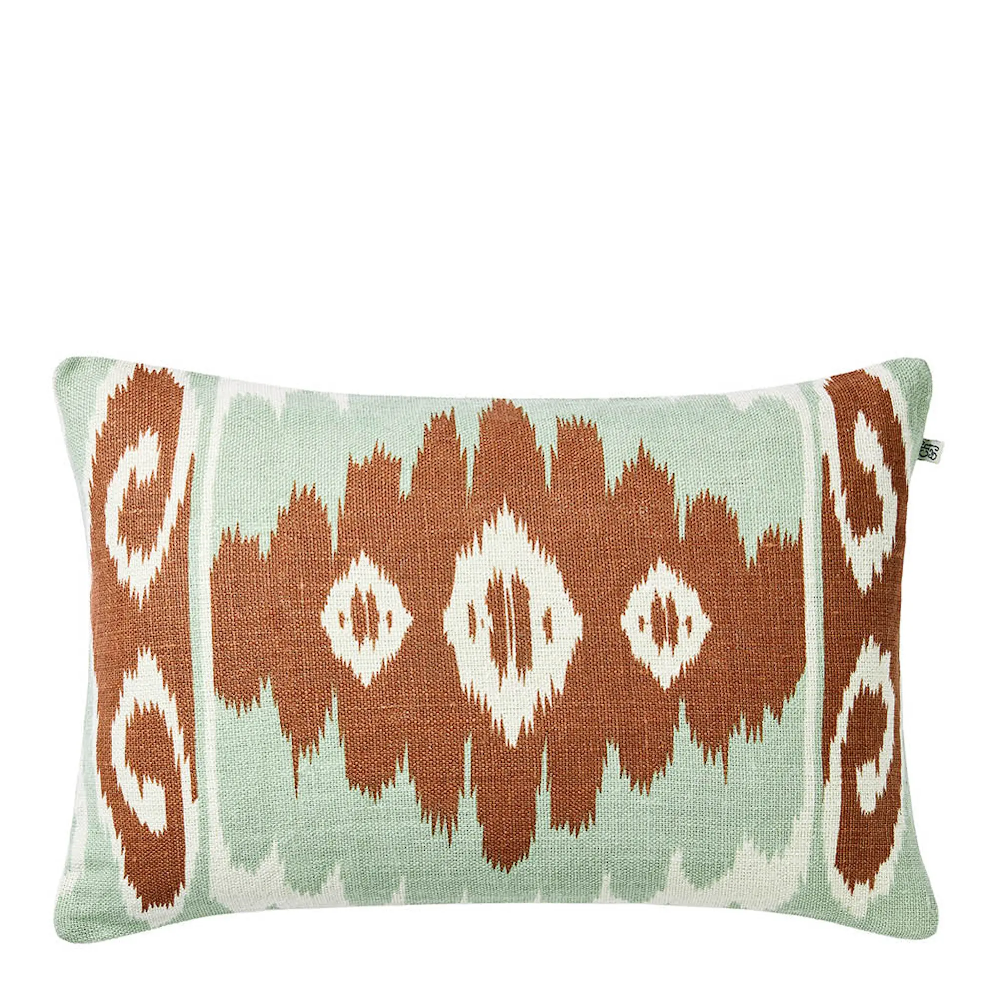 Chhatwal & Jonsson Laya kuddfodral linne 40x60 cm Off White/Aqua/Apricot Orange