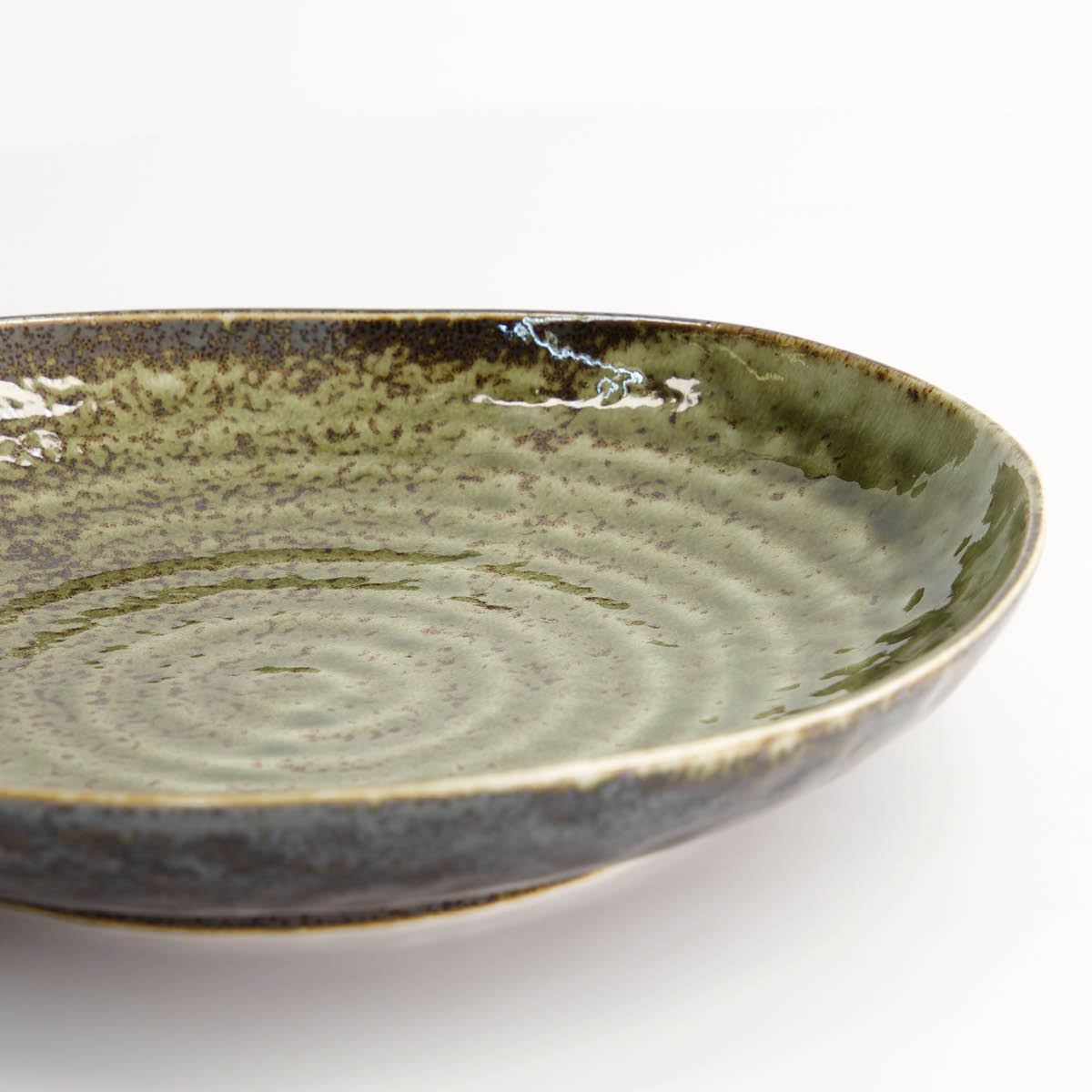 Tokyo Design Studio Shinryoku triangelformad tallrik 22,7 cm grön