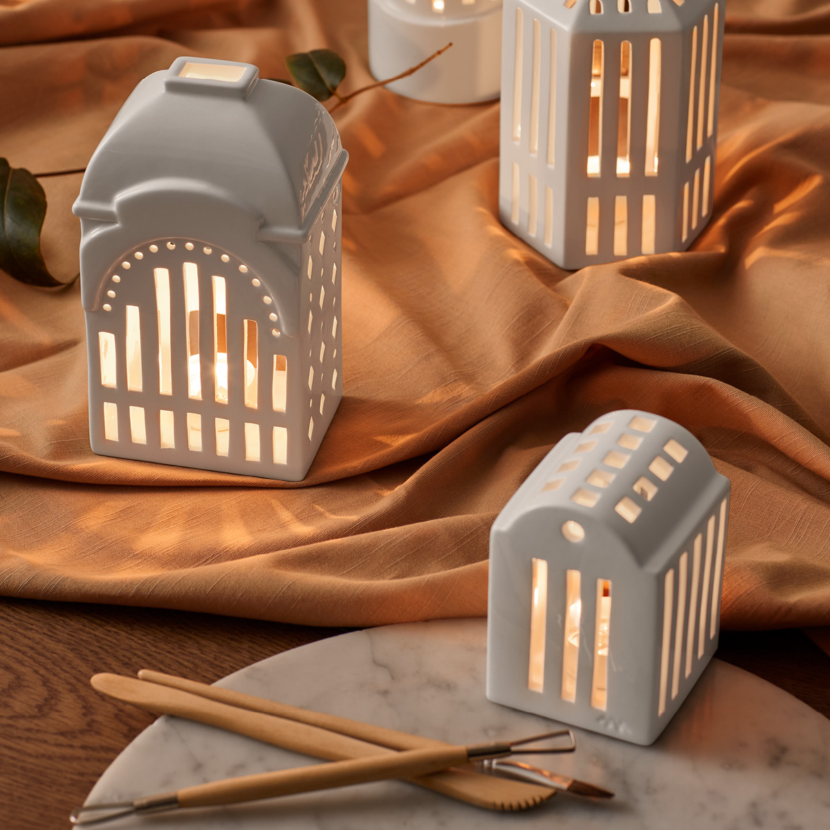 Kähler Urbania Ljuslykta 10,6 cm Lagerbyggnad