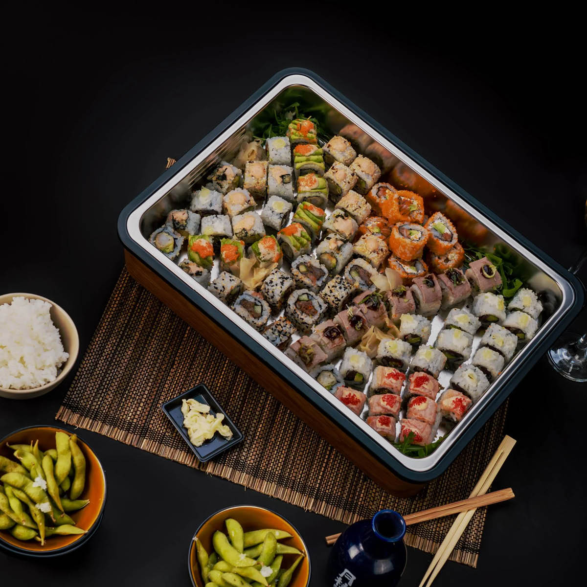 Platterbox Matboks isolert med kjøling 5,5L Walnut