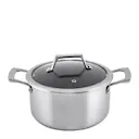 Santo gryta med lock 3,4 L beläggning stål/svart