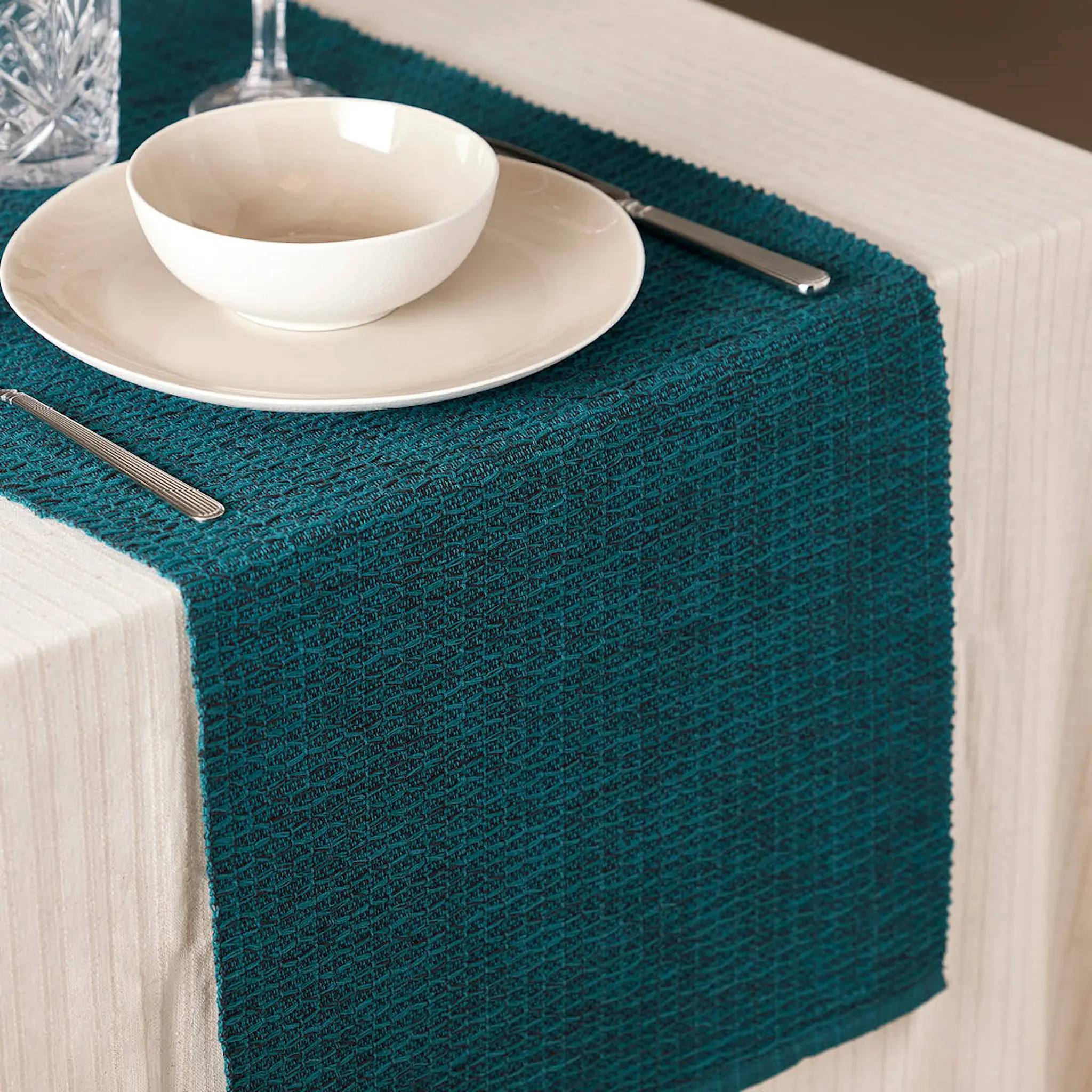 Holmen Sara Kaitaliina 40x140 cm Sininen/Musta