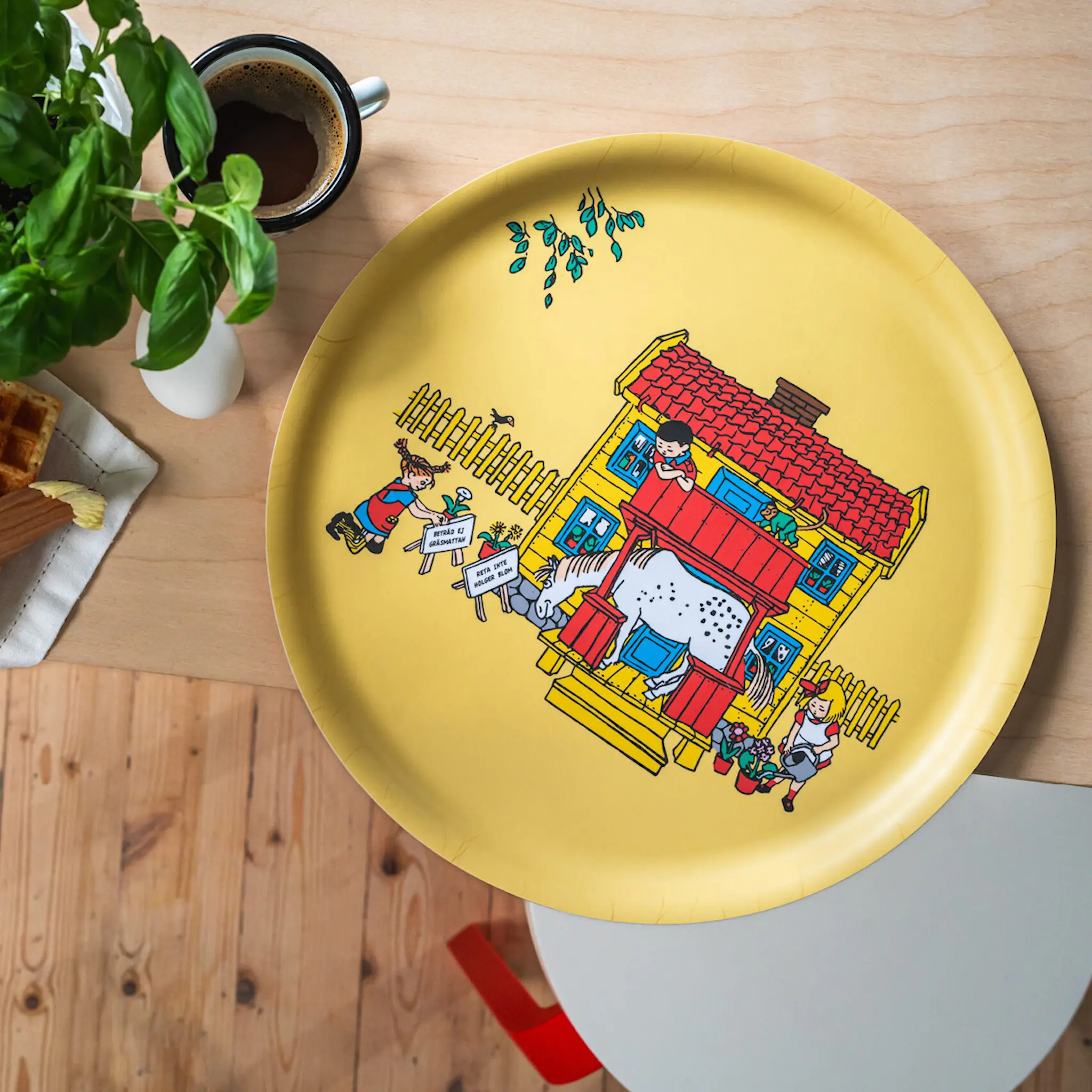 Muurla Pippi bricka 35x35 cm villa villekulla