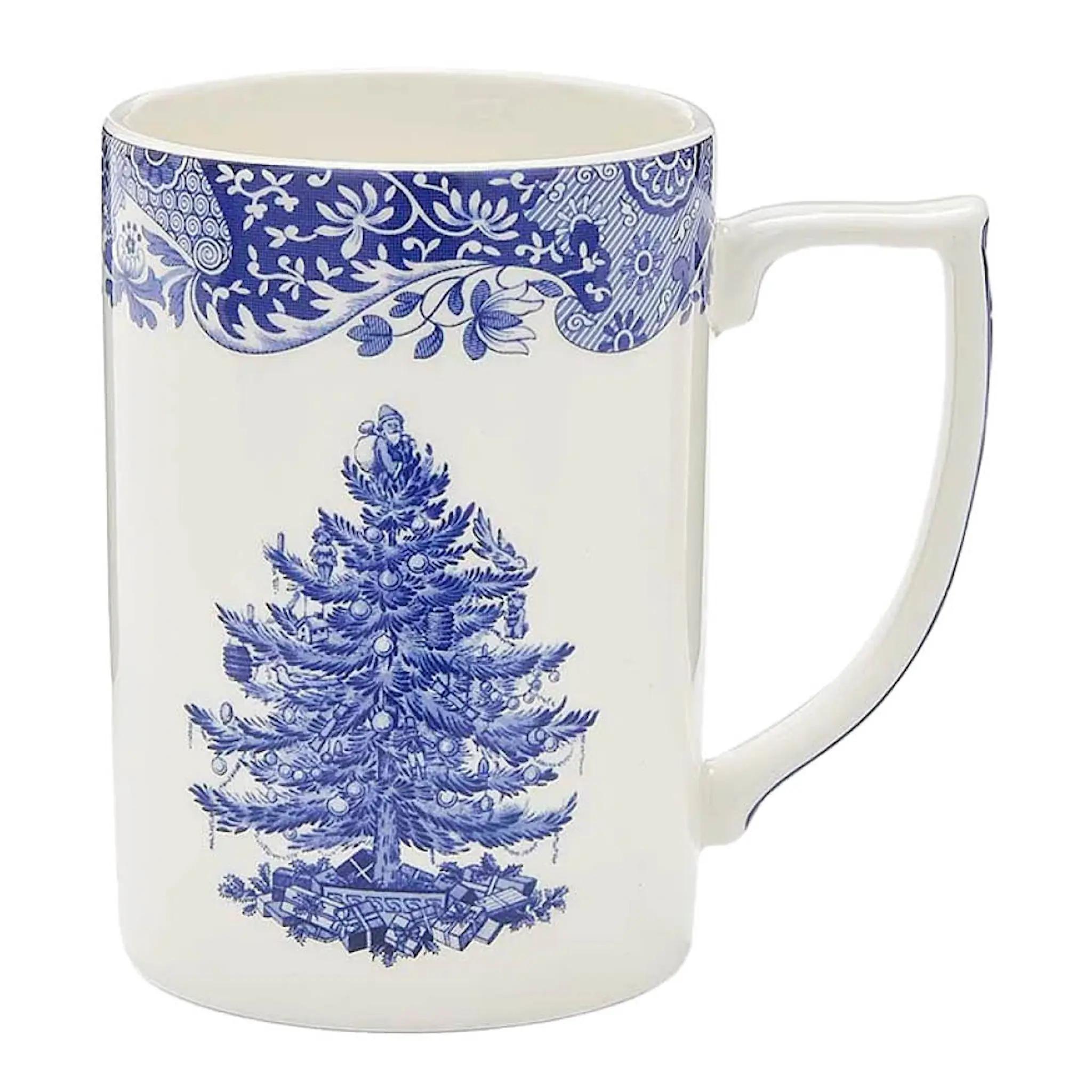 Spode Blue Italian Christmas Tree mugg 34 cl blå/vit