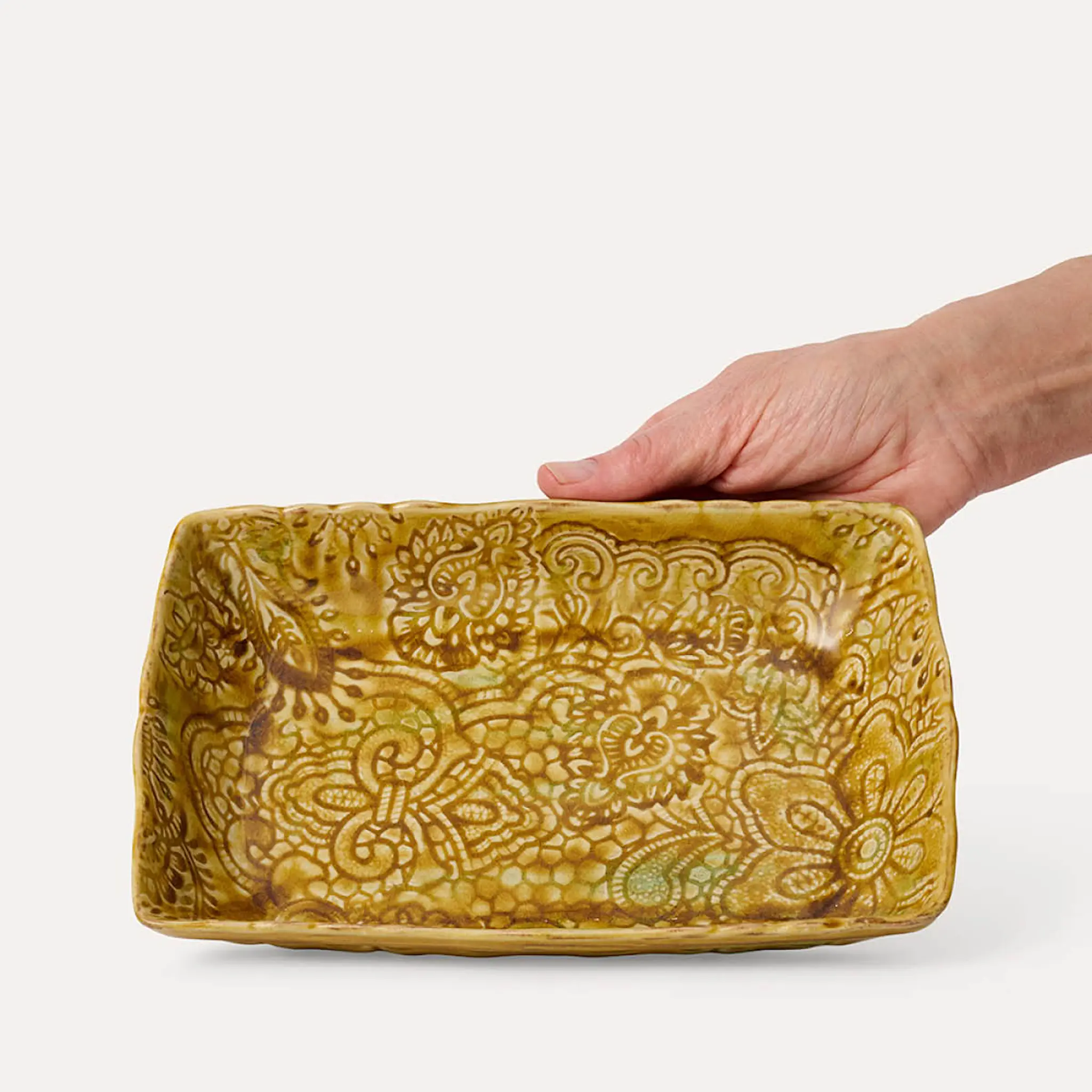 Sthål Arabesque serveringsfat 23x15 cm pineapple