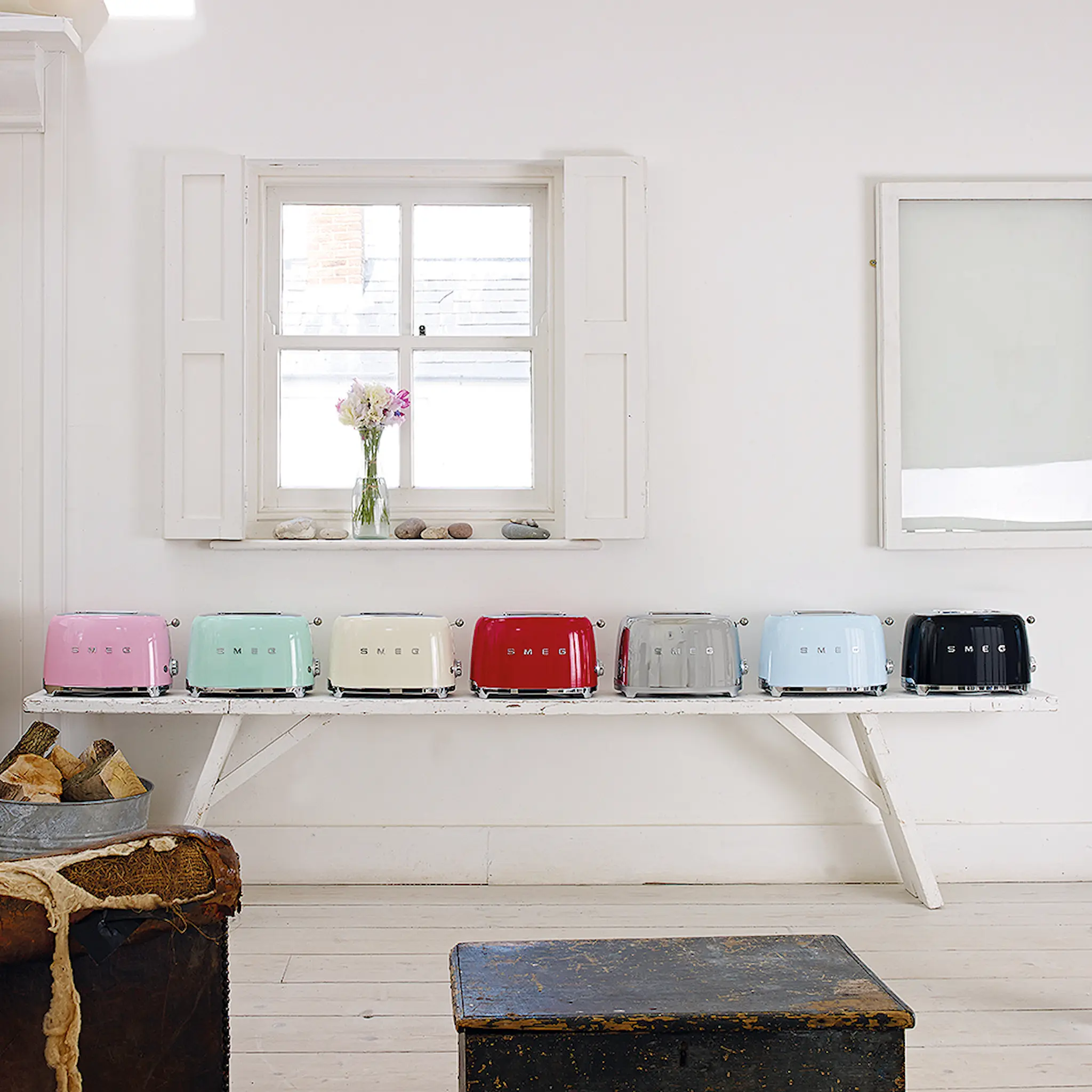 Smeg Smeg Brödrost 2 skivor TSF01 Blå