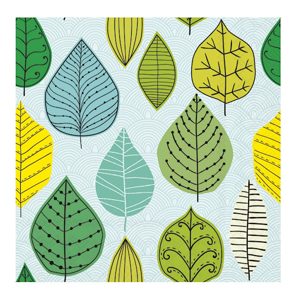 Servett 33x33 cm 20-pack Leaf Veins