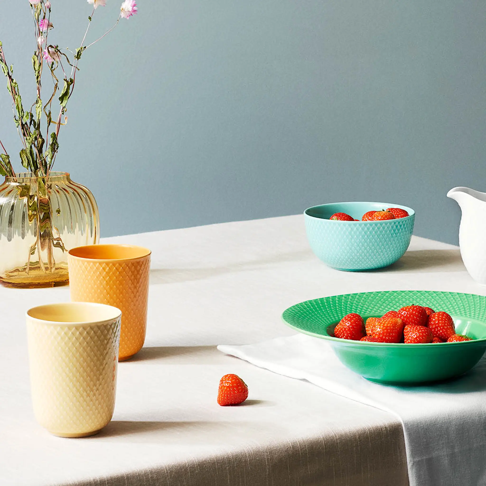 Lyngby Porcelæn Rhombe Color Mugg 33 cl Sand