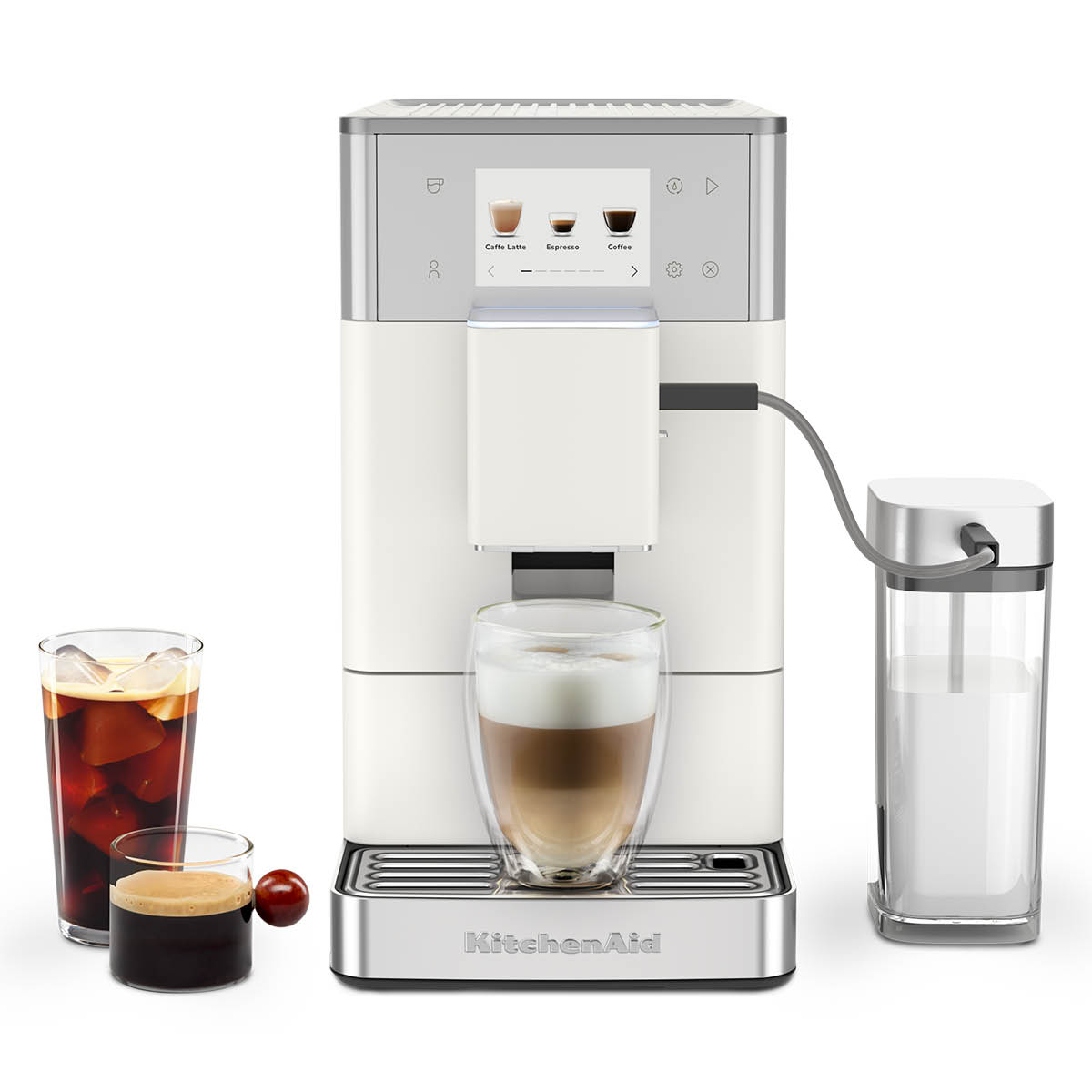 KitchenAid KitchenAid espressomaskin helautomatisk KF4 med iskaffe-funktion 5KES8454 porcelain