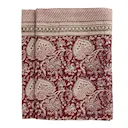 Oriental linneduk 170x270 cm röd