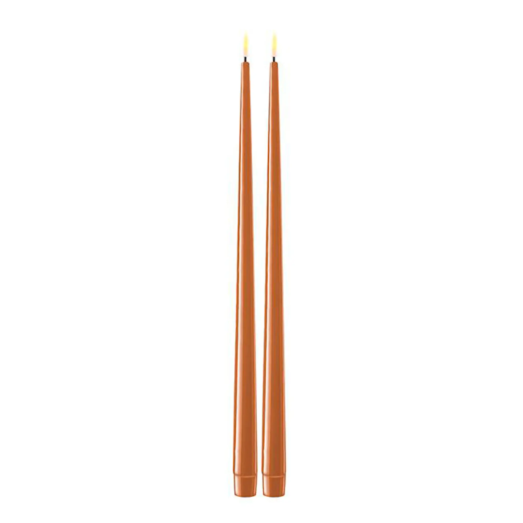 DeluxeHomeart Middagsljus Led 28cm 2-pack Karamell