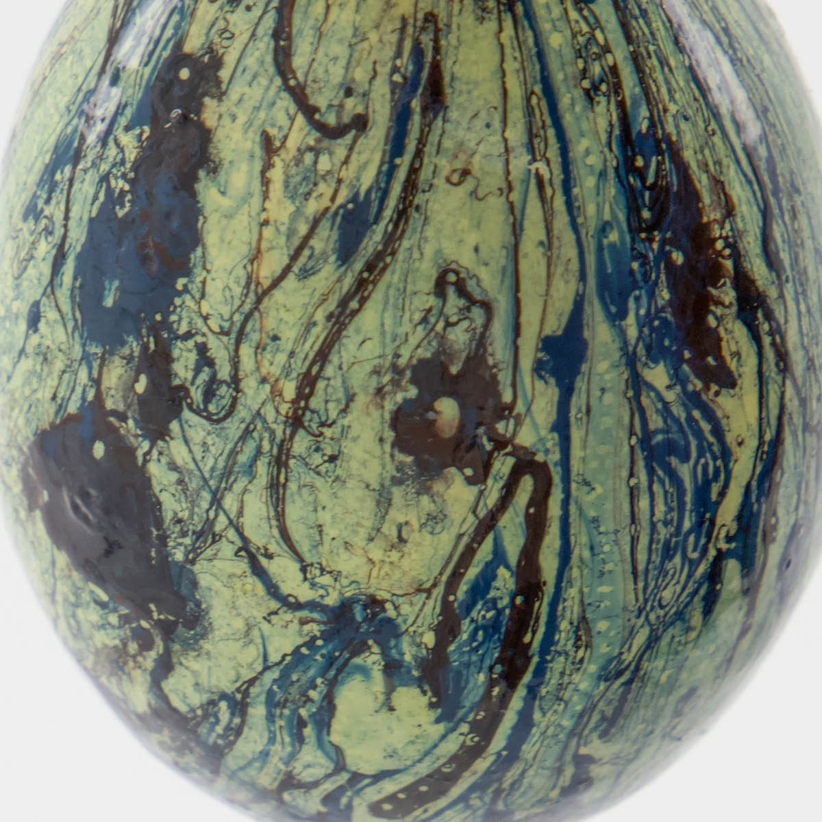 House Doctor Marble påskägg i trä 6-pack blå