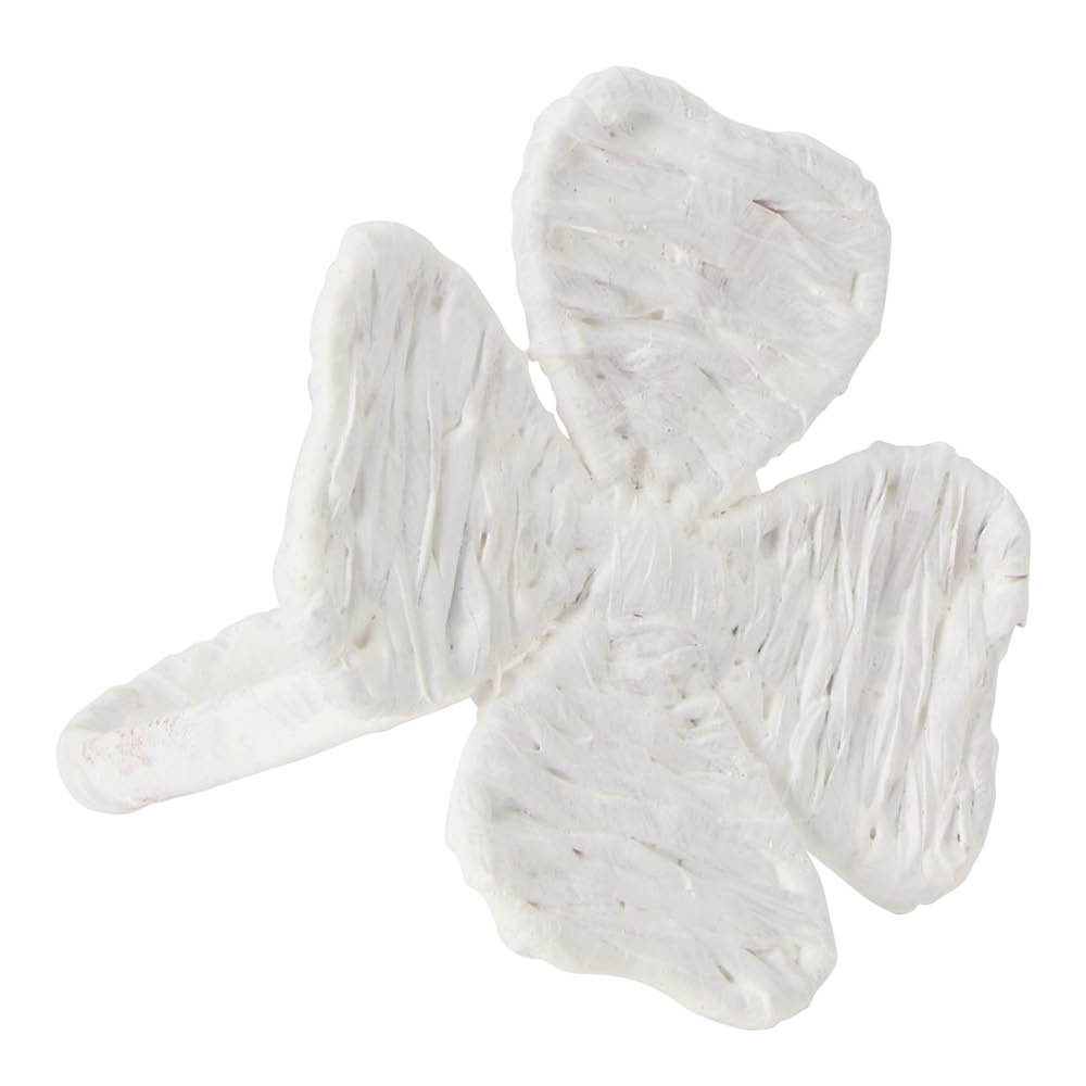 Lexington Servettring fyrklöver 6 cm vit