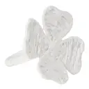 Servettring fyrklöver 6 cm vit