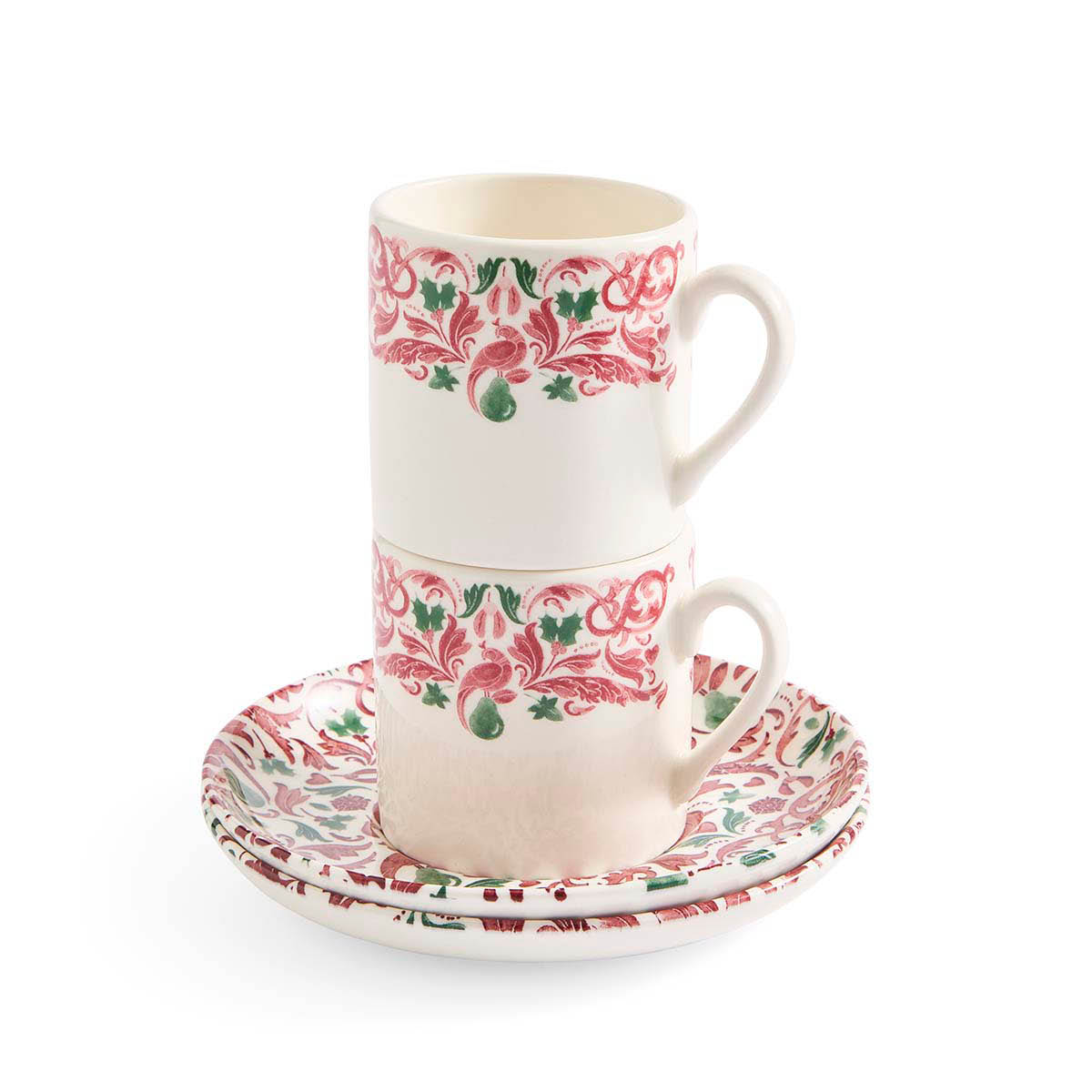 Spode Christmas Tree Yuletide espressokopp med fat 2-pack